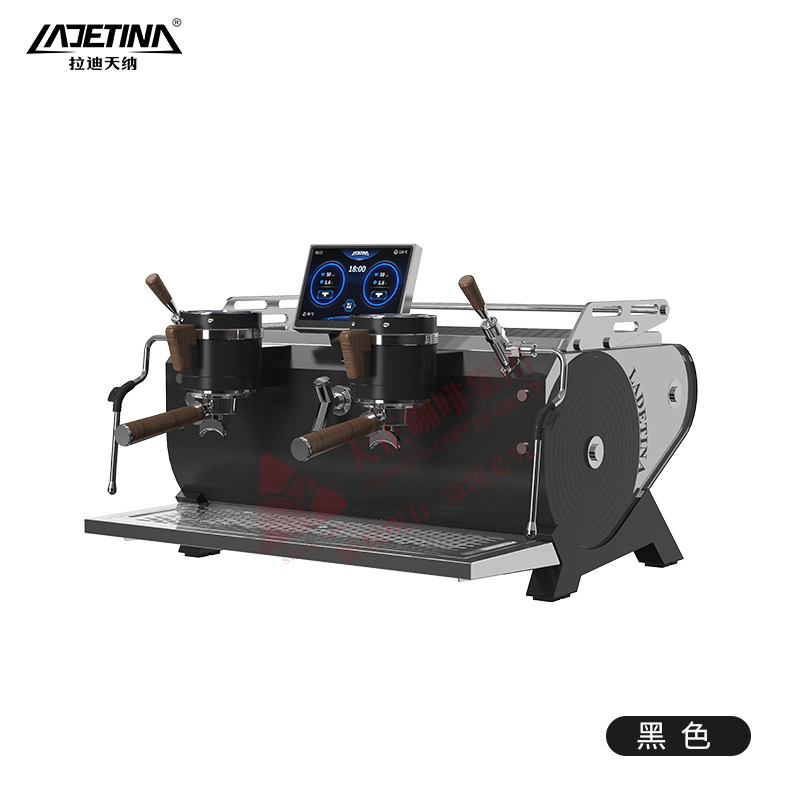 ①　萃取咖啡时实时显示萃取数据，出品品质有保障
②　锅炉温度可调节，可适配不同配方
③　统一萃取标准，通过萃取参数复制功能，能确保每个机头在萃取咖啡时都遵循相同的萃取参数，稳定性高且提高使用便捷性
④　可自由设定预浸泡的时间
⑤　PID控温技术

⑥　出品数据统计，统计单杯、双杯及总出杯的杯量，可了解
门店一定时间内的产出情况
⑦　一键逆冲洗功能
⑧　具备电子防干烧功能、电子过热保护功能、机械式超压保
护等多重安全防护功能，使用更安心
⑨　冷热混合技术，可调整混合的冷水比例，保持水流平稳