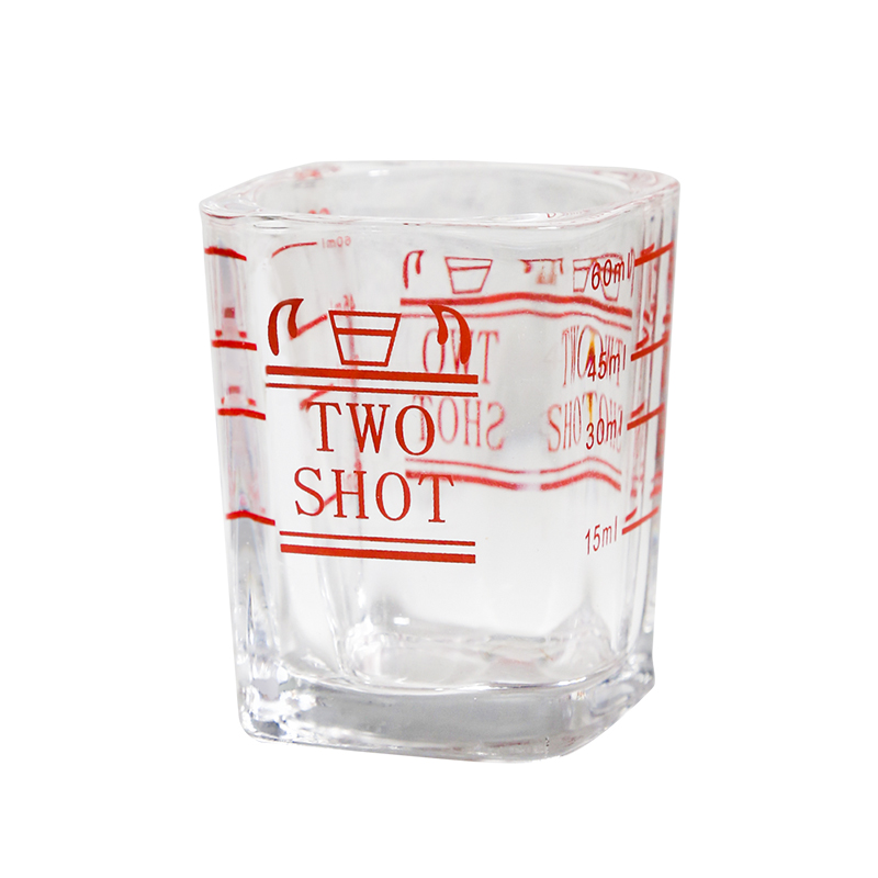 YAMI 玻璃盎司杯,带刻度玻璃盎司杯,刻度清晰,双面刻度计量方式,加厚玻璃材质,坚固耐用更顺心,加厚杯底,放置稳固经用,高透明玻璃,选用耐热玻璃材质