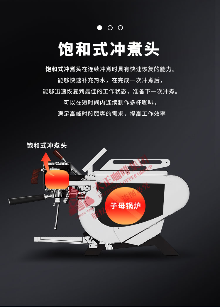 饱和式冲煮头