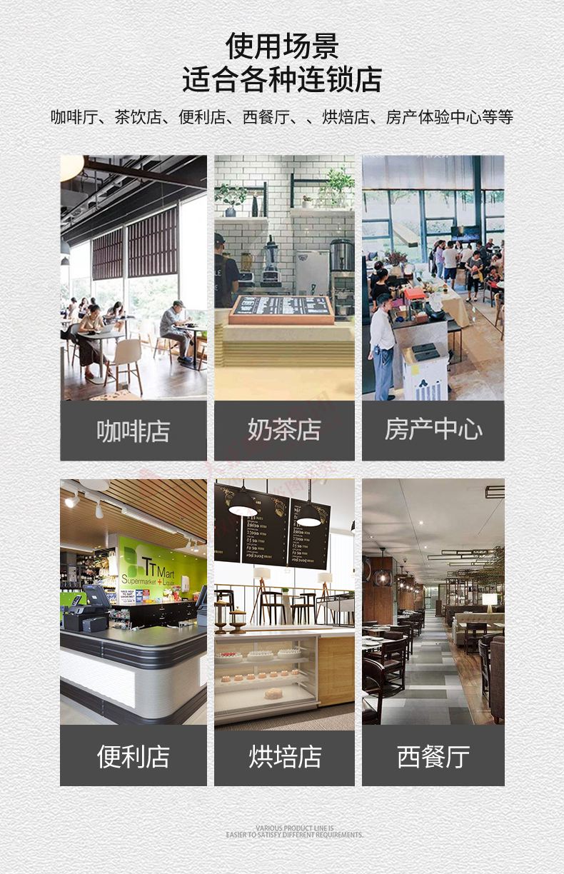 单头意大利半自动咖啡机,使用场景,适合各种连锁店